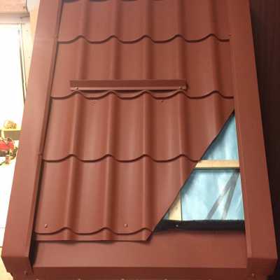 Structure of metal roof with coating