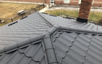 Steel roof ridge cap